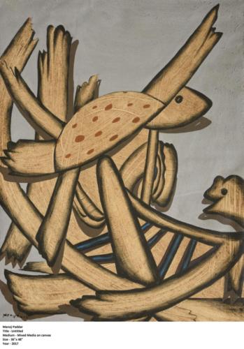 Untitled, Mixed Media,Size-36x48inches,2017