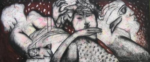 Untitled, Mixed media, 24 x 60 inch (2) (Small)