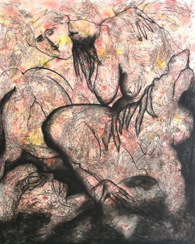 Untitled, Mixed media, 48 x 60 inch (10) (Small)