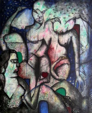 Untitled, Mixed media, 48 x 60 inch (12) (Small)