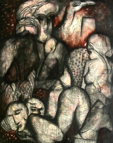 Untitled, Mixed media, 48 x 60 inch (3) (Small)