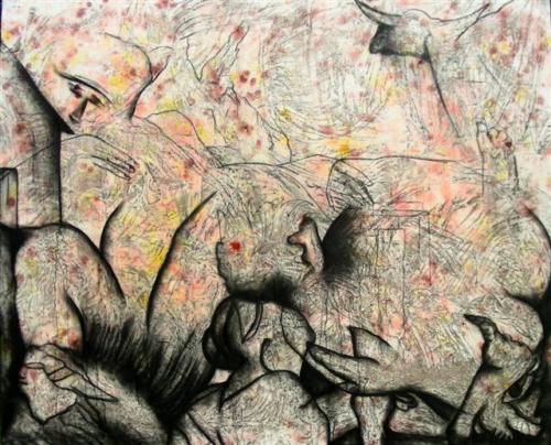 Untitled, Mixed media, 48 x 60 inch (5) (Small)