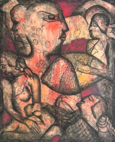 Untitled, Mixed media, 48 x 60 inch (9) (Small)