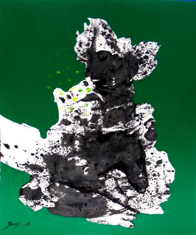 Untitled, Acrylic  Chinese ink on paper, 30 x 36 inch. (2) (Small)