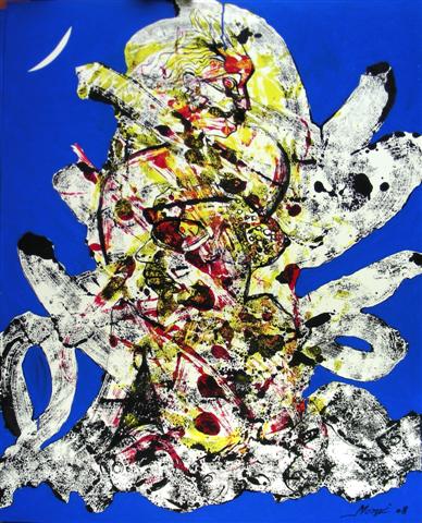 Untitled, Acrylic  Chinese ink on paper, 30 x 36 inch. (5) (Small)