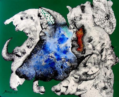 Untitled, Acrylic  Chinese ink on paper, 30 x 36 inch. (9) (Small)