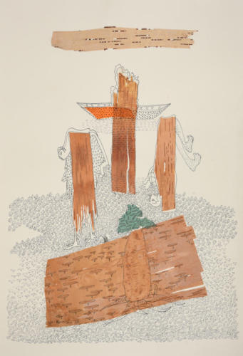 Untitled ,Mixed Media on Paper,Size- 14x24 inches (2)