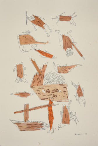 Untitled , Mixed Media on Paper,Size- 14x24 inches (3)