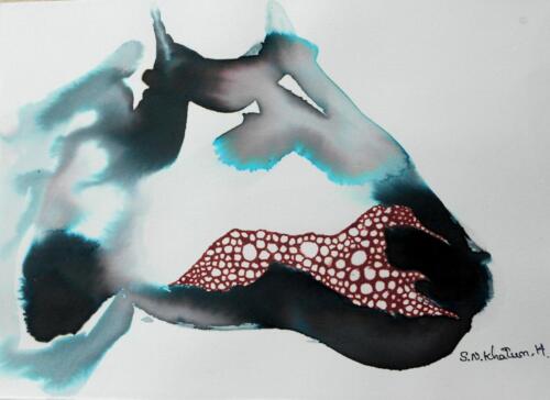 Animal , Pen  Ink on Paper, Size - 9X15 Inches