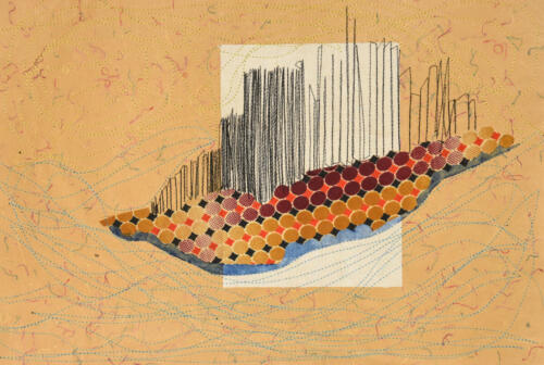 Boat,Mixed Media on Paper, Size - 14X21 Inches