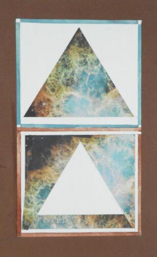 Untitled,Mixed Media on Paper,Size -12 x24 Inches