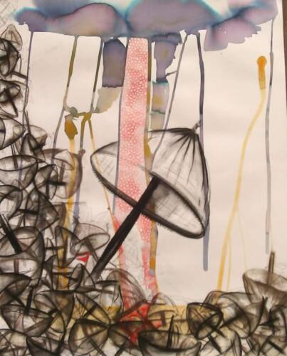 Untitled, Mixed Media on Paper, Size - 18x30 inches (6)