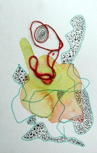 Untitled, Mixed Media on Paper, Size - 4X6 inches (3)