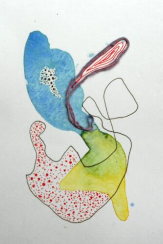 Untitled, Mixed Media on Paper, Size - 4X6 inches (4)