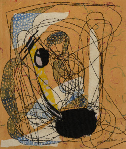 Untitled, Mixed Media on Paper, Size - 8X10 Inches