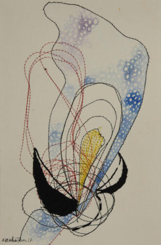 Untitled, Mixed Media on Paper, Size - 8X12 Inches (5)