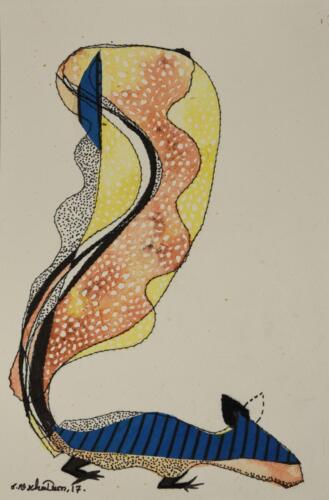 Untitled, Mixed Media on Paper, Size - 8X12 Inches (6)