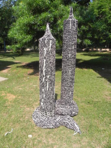 Candles,Outdoor Sculpture