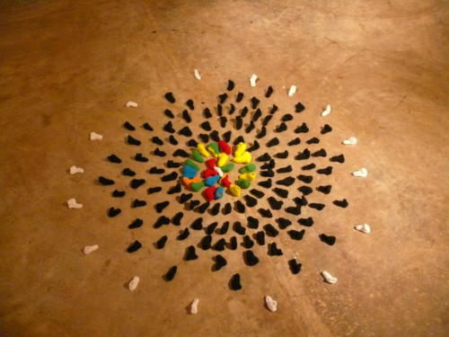 Gathering Medium - Knitting with wool (Small  Foot Socks)