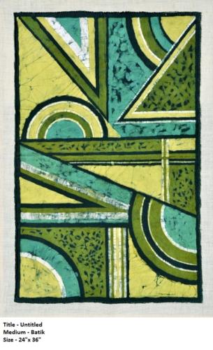 Untitled, Batik,Size - 24 X 36 Inches