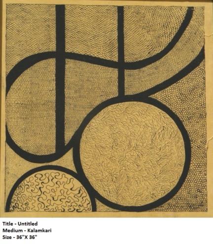 Untitled, Kalamkari,36 x36 inches.