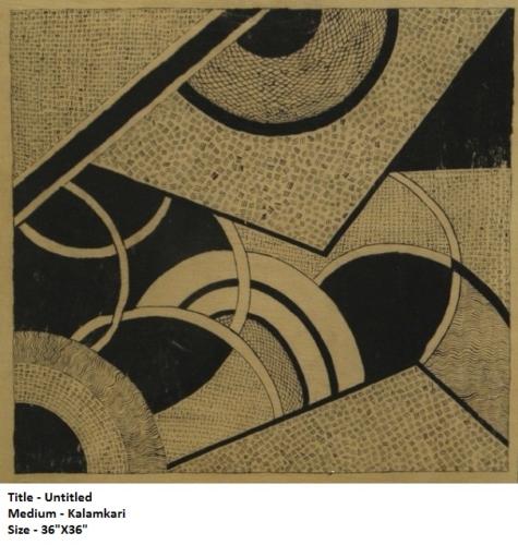 Untitled, Kalamkari,36 x36 inches