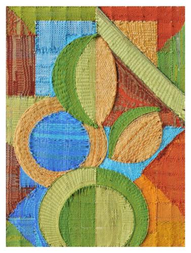 Untitled, Tapestry(Mural), Size - 18 x 30 inches.